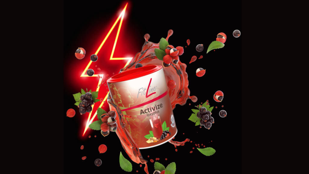  Fitline Activize Oxyplus als eine gesündere Alternative zu Energy-Drinks.